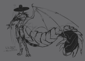 Art Example 9: Partial dragon design